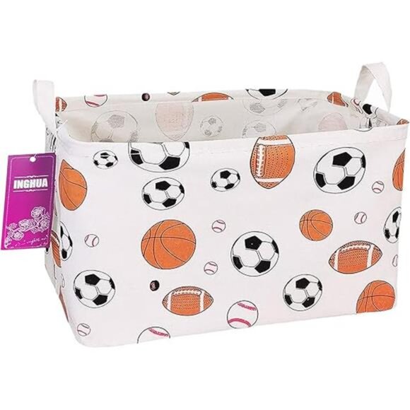 Rectangular Storage Basket Fabric Organizer Bin for Toys,Books,Clothes - Picture 8 of 8